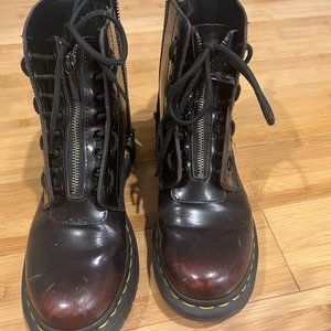 Dr. Martens Women's 1460 Pascal FRNT Zip Arcadia Mid Calf Boot